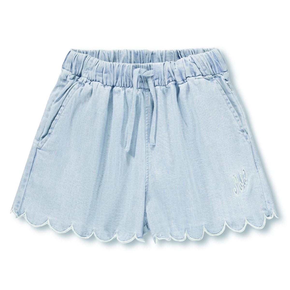 WASHED CHAMBRAY ADDIE SHORTS (PREORDER) - MOLO