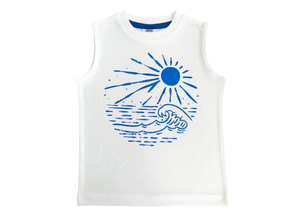 WAVES MUSCLE TANK TOP (PREORDER) - MISH MISH