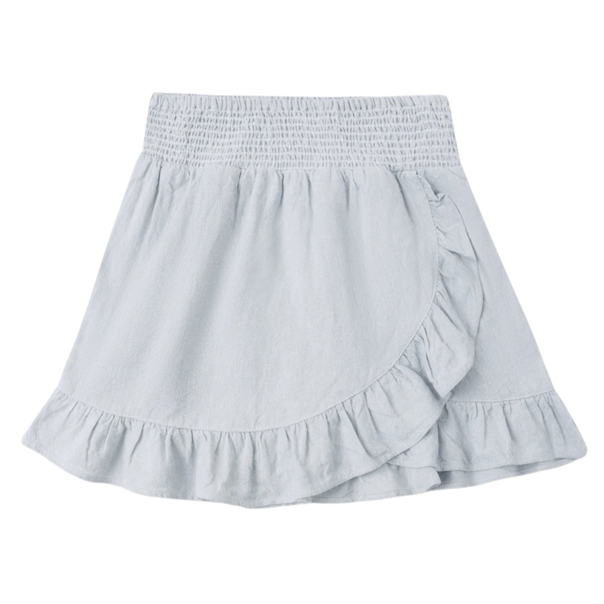 WRAP RUFFLE MINI SKIRT - RYLEE + CRU