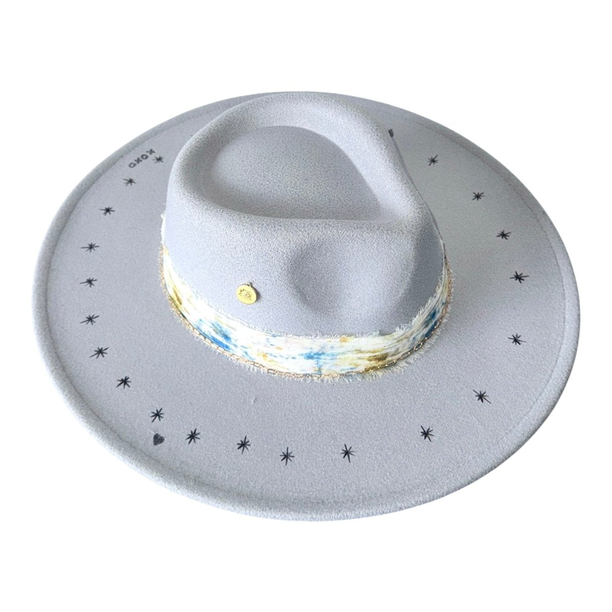 XOXO EVIL EYE TRIM FEDORA HAT - SAGE & SADDLE