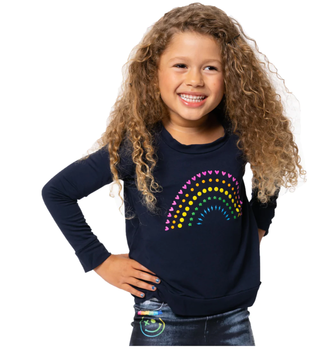 RAINBOW ICONS LONG SLEEVE TSHIRT - LONG SLEEVE TOPS