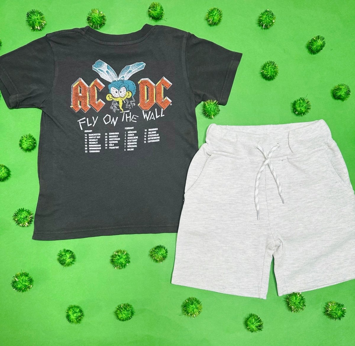 AC DC FLY ON THE WALL TSHIRT - SHORT SLEEVE TOPS