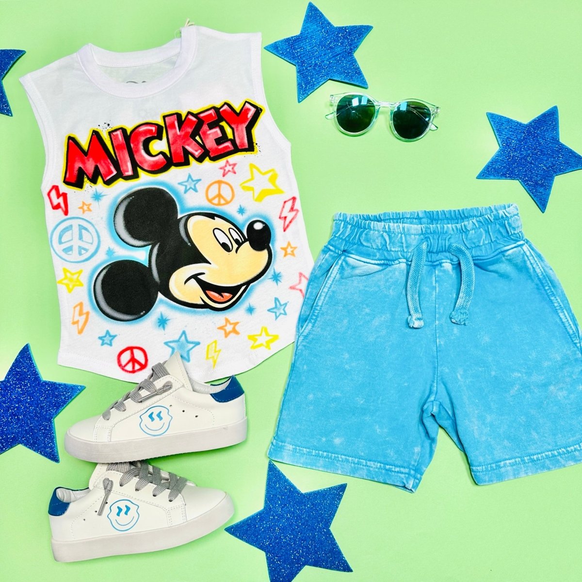 AIRBRUSH MICKEY TANK TOP - CHASER