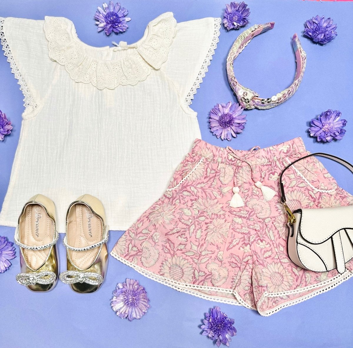 ANTOINETTE BLOUSE TOP - SHORT SLEEVE TOPS