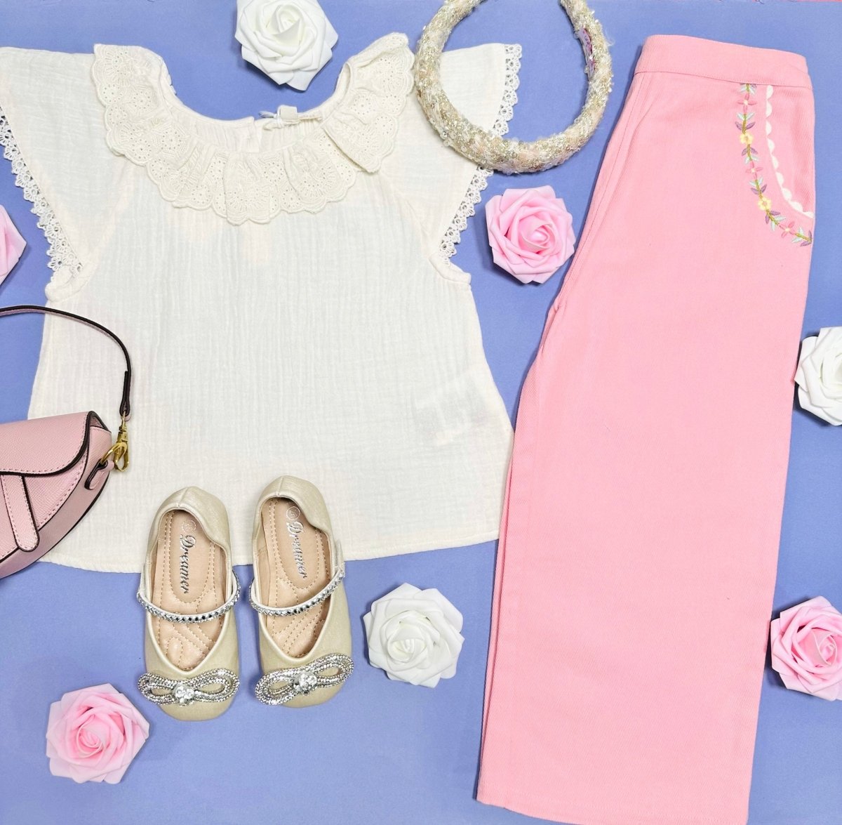 ANTOINETTE BLOUSE TOP - SHORT SLEEVE TOPS