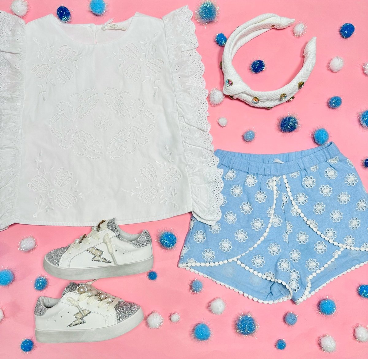 ASYA CHAMBRAY SHORTS - LOUISE MISHA KIDS