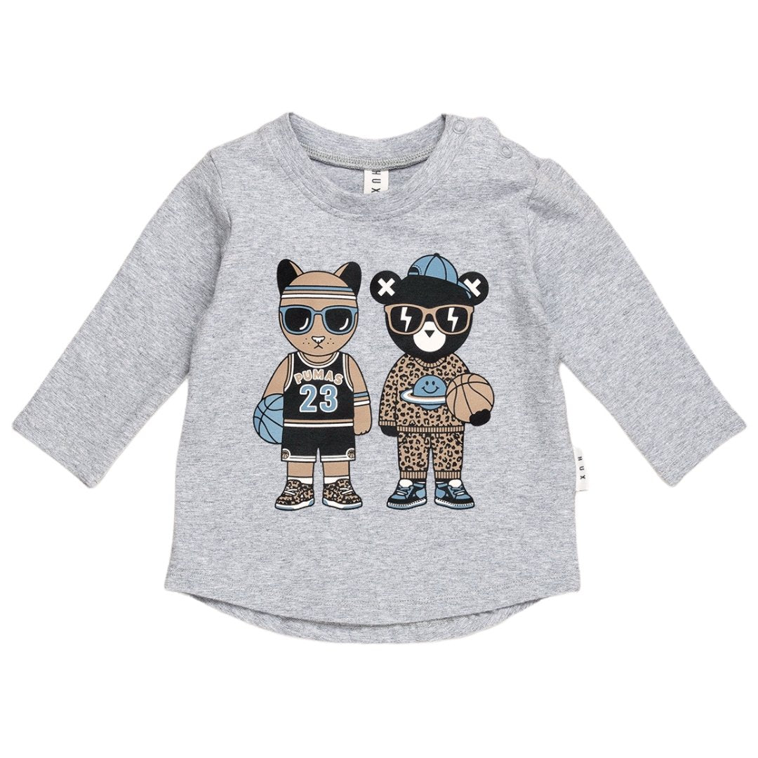 B-Ball Pals Long Sleeve T-Shirt by Huxbaby | Mini Dreamers