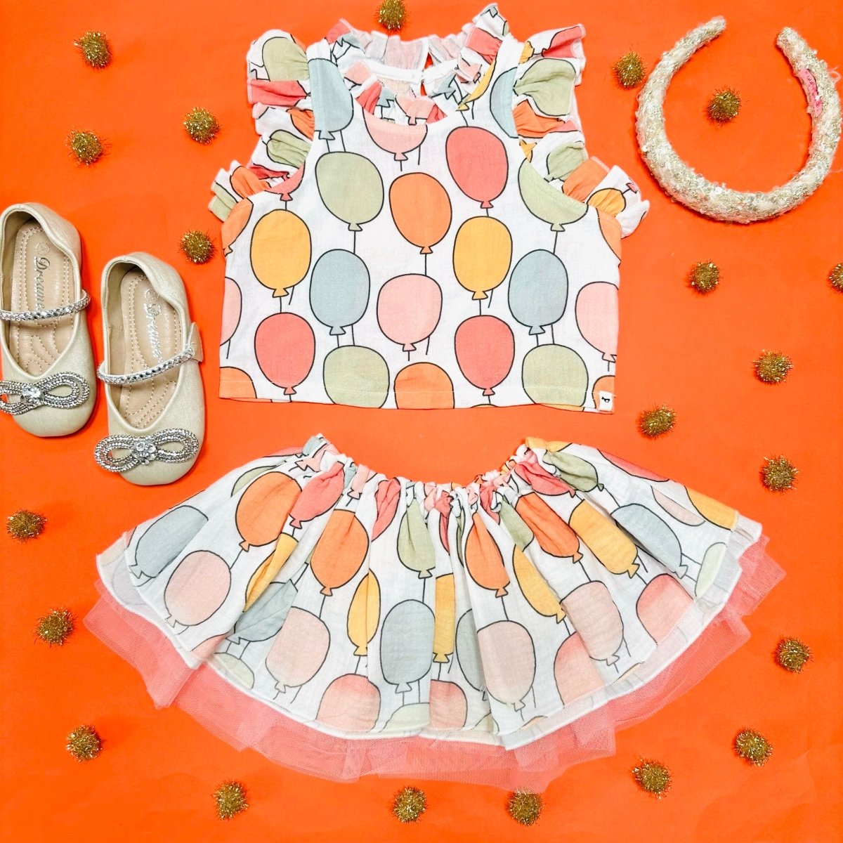 BALLOON TANK TOP AND TUTU SKIRT SET - OH BABY!