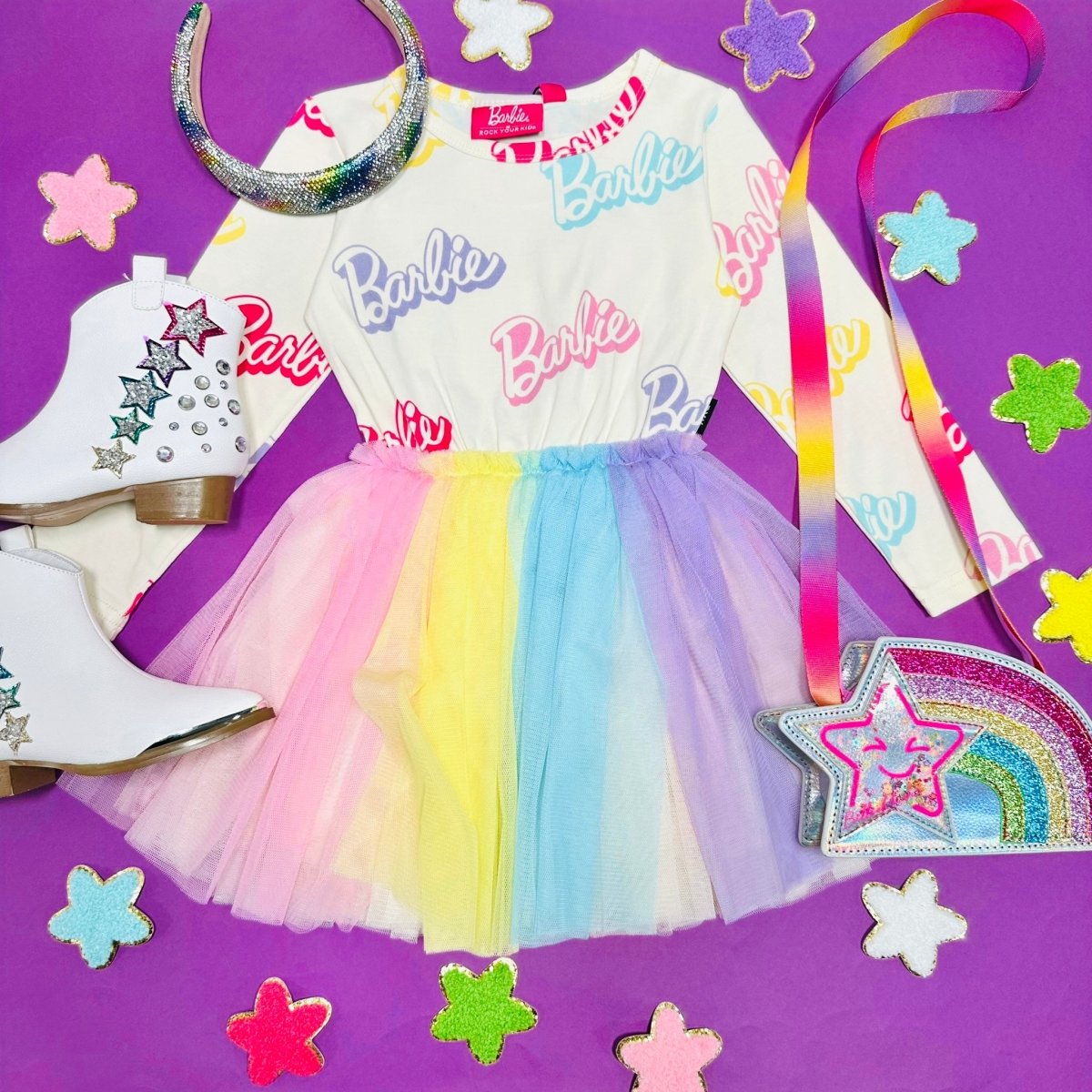 BARBIE NEON CIRCUS TUTU DRESS - ROCK YOUR BABY