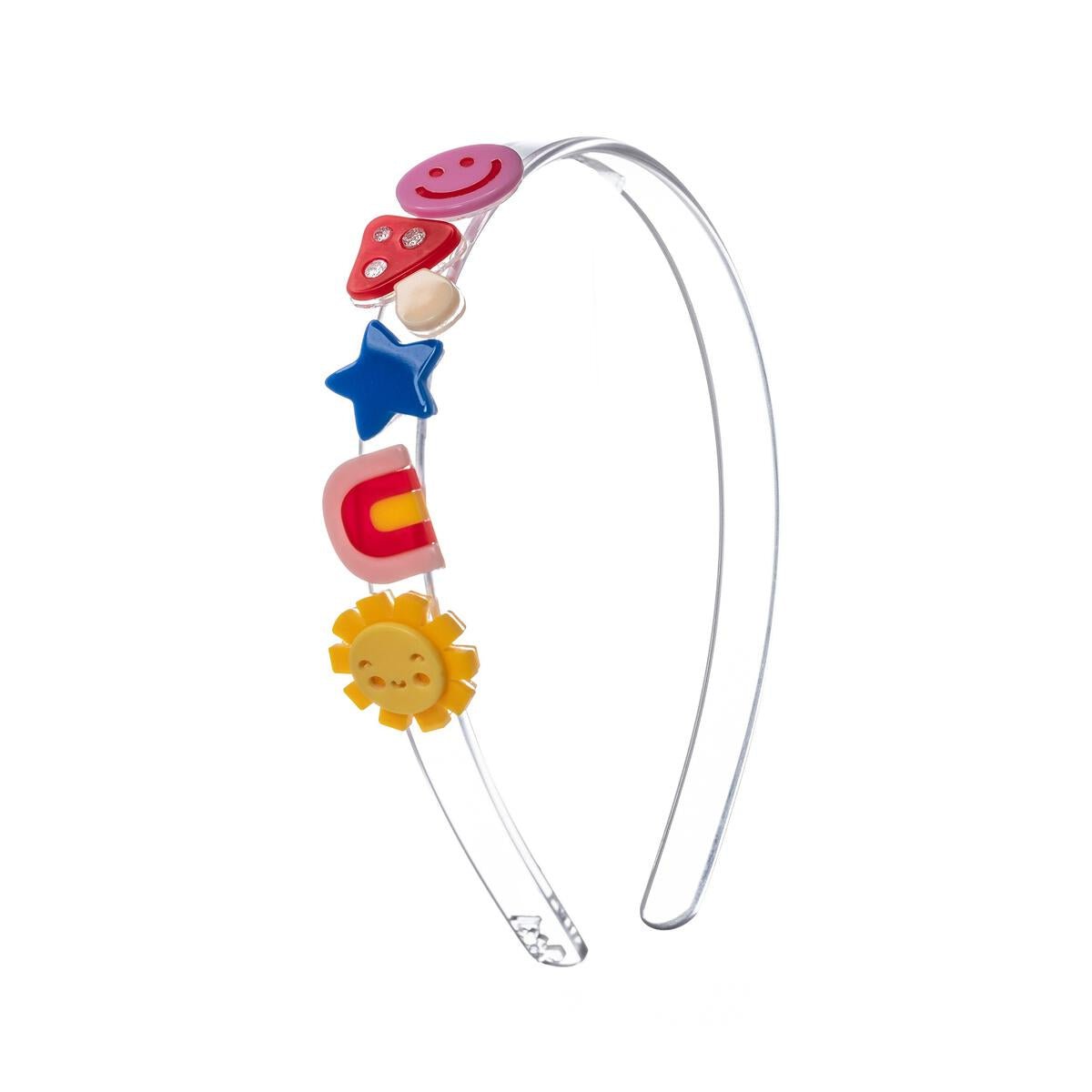BE HAPPY ICONS HEADBAND - HEADBANDS