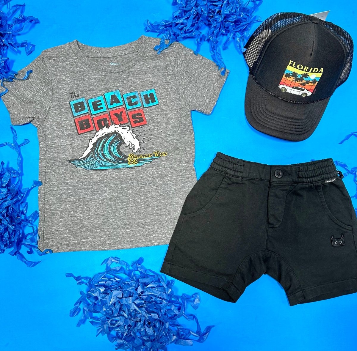 BEACH BOYS WAVES TSHIRT - SHORT SLEEVE TOPS
