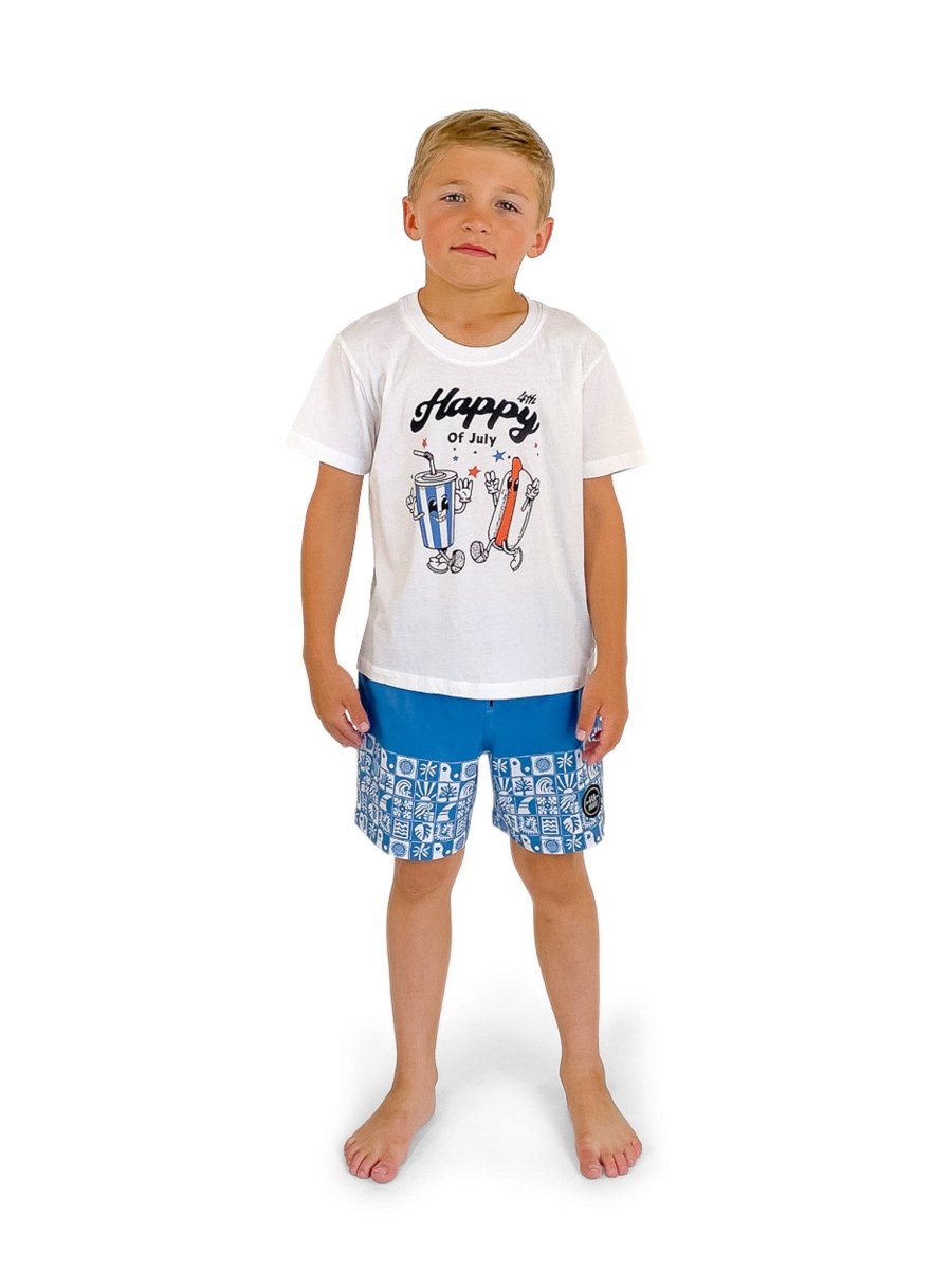 BEACH TILE SWIM TRUNKS - SWIM TRUNKS