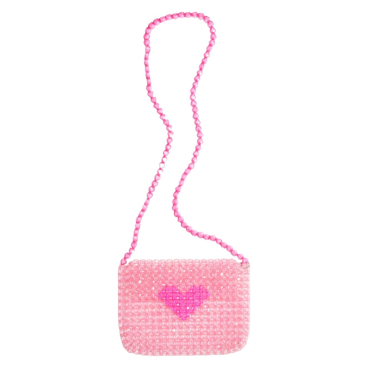 BEADED HEART PURSE - BARI LYNN