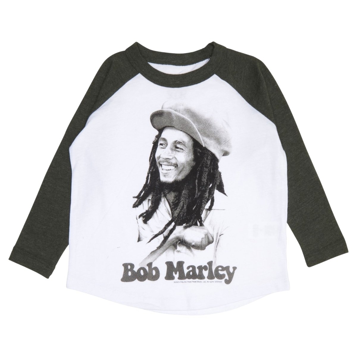 BOB MARLEY RAGLAN LONG SLEEVE TSHIRT - LONG SLEEVE TOPS