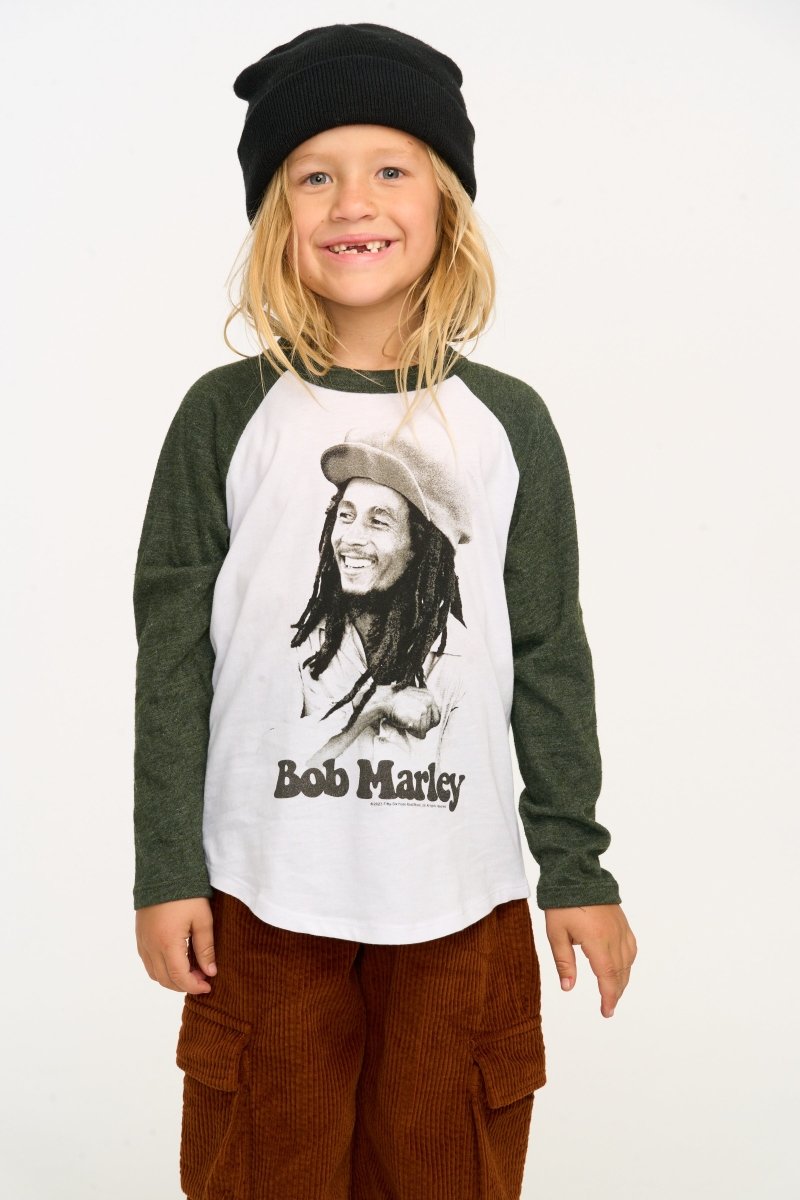BOB MARLEY RAGLAN LONG SLEEVE TSHIRT - LONG SLEEVE TOPS