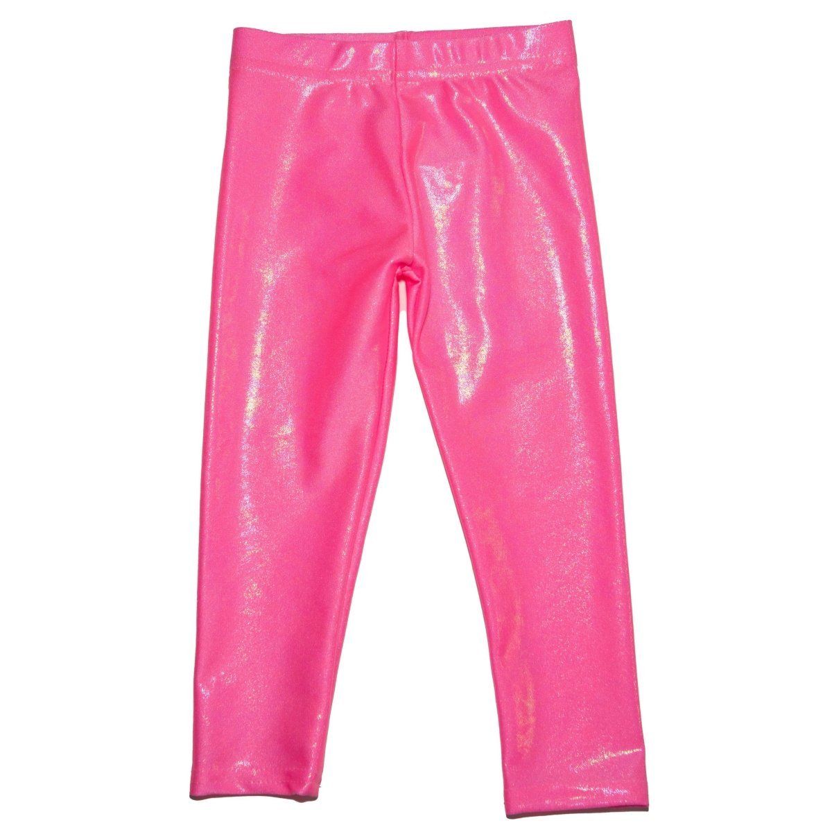 BUBBLEGUM METALLIC LEGGINGS - LEGGINGS