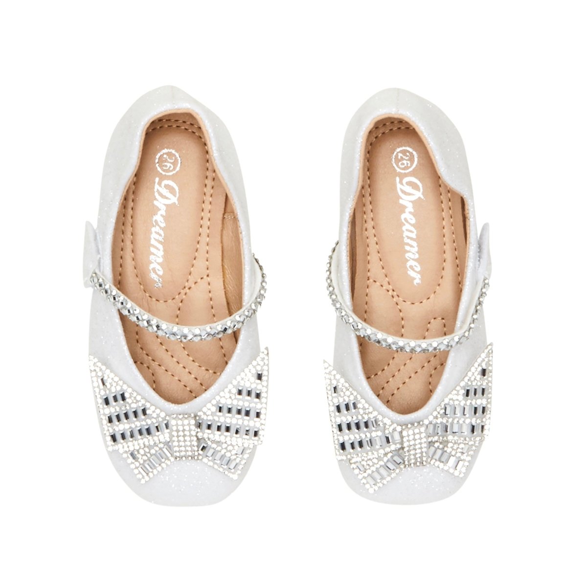 ELLA BUTTERFLY CRYSTAL GLITTER SHOES - FLATS
