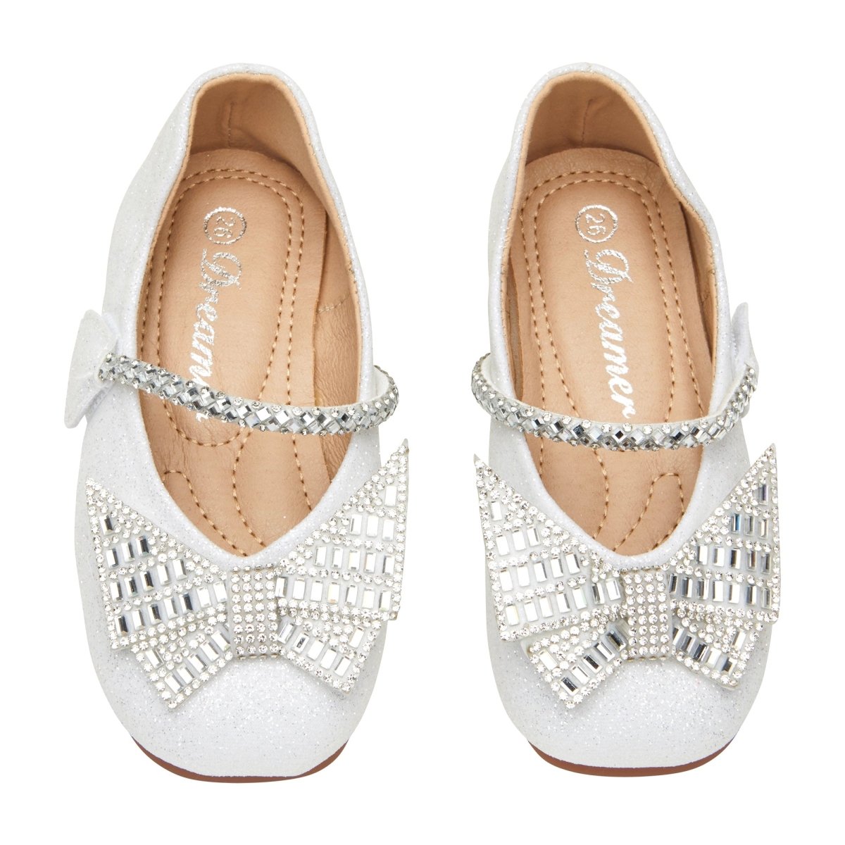 ELLA BUTTERFLY CRYSTAL GLITTER SHOES - FLATS