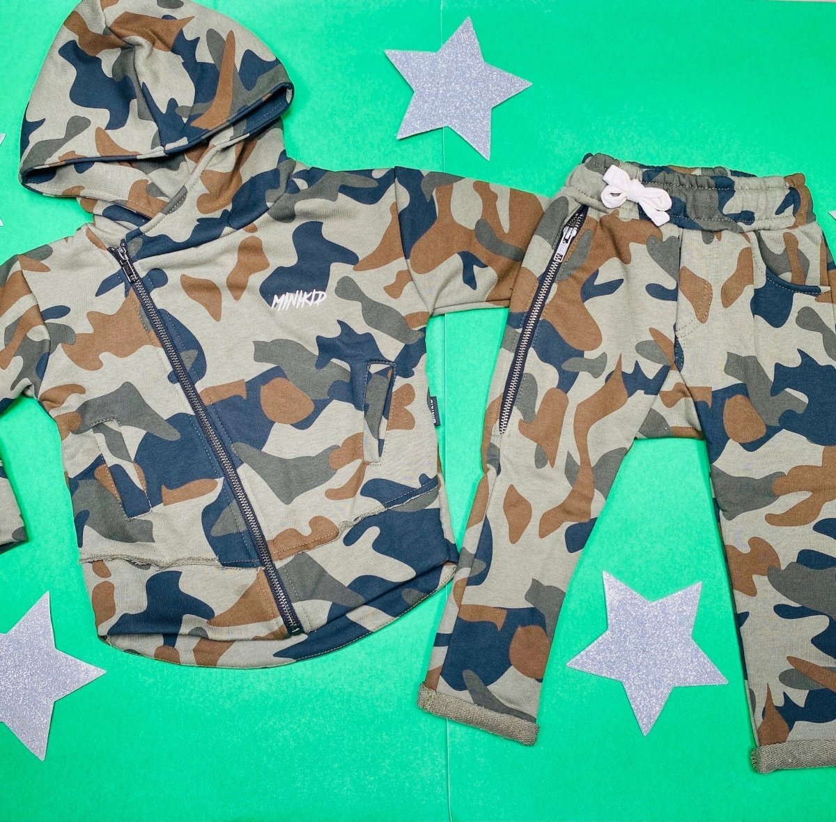 CAMO ZIP UP HOODIE RAMONES - HOODIES