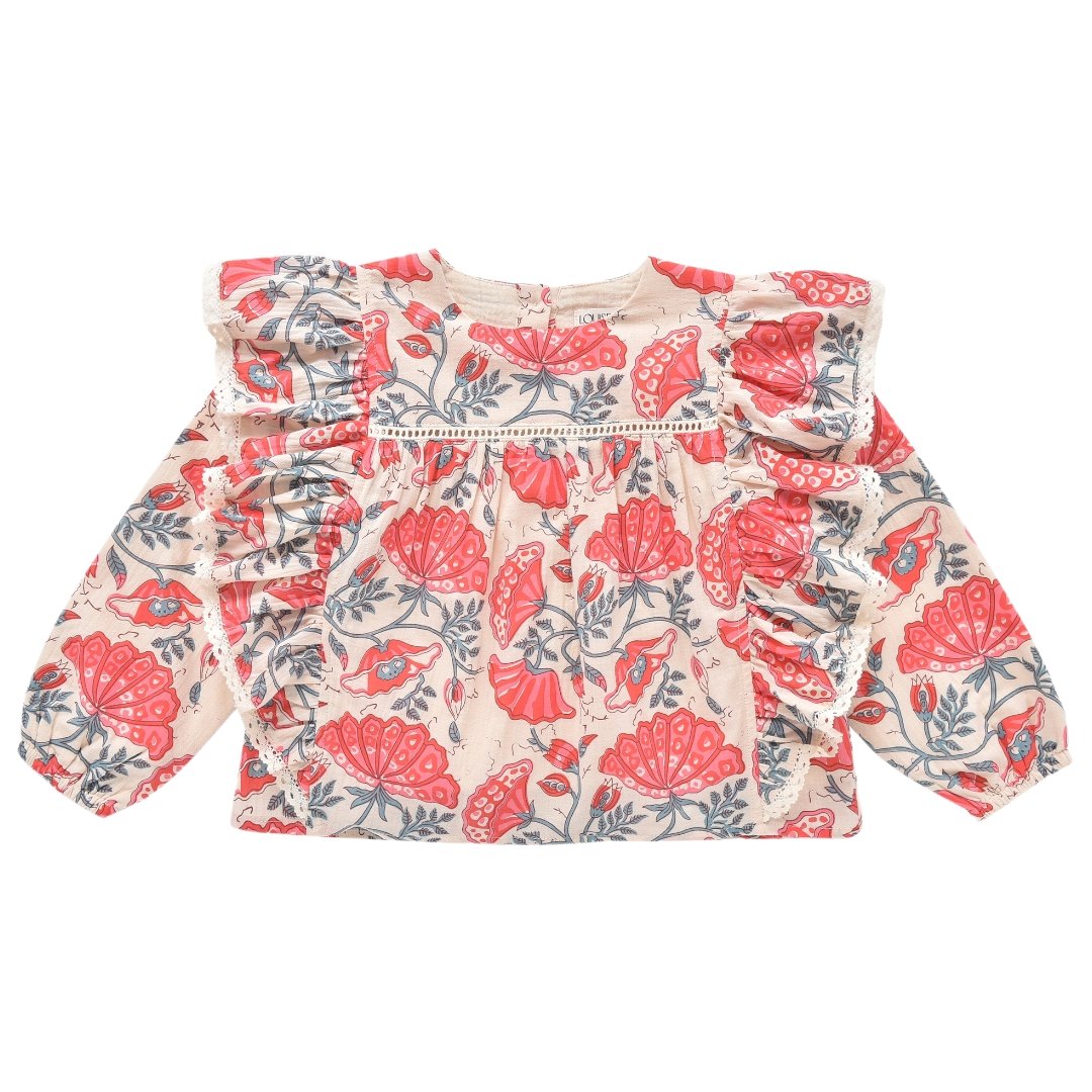 CELIA ENDLESS FLOWERS BLOUSE - LONG SLEEVE TOPS