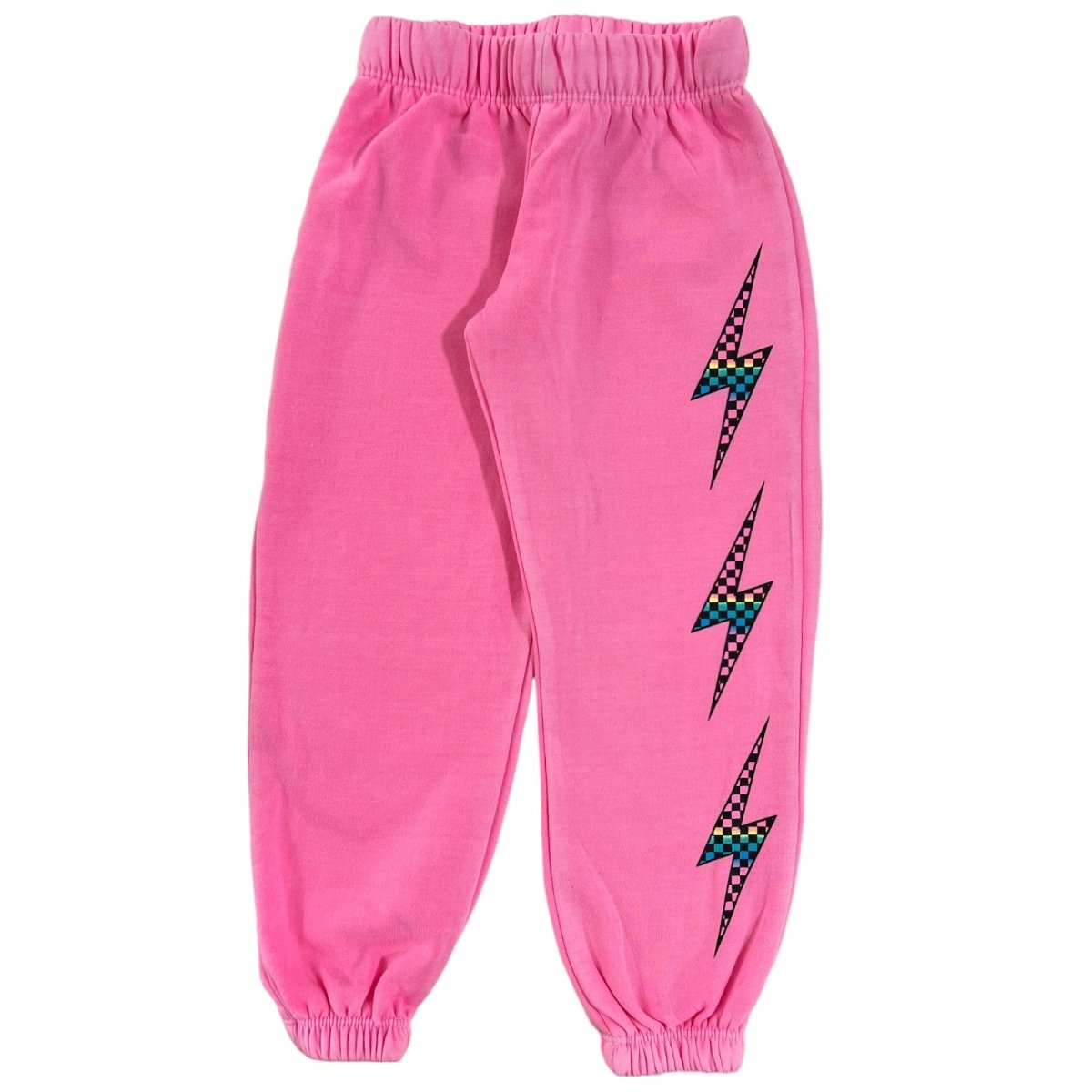 CHECKERED LIGHTNING BOLT SWEATPANTS - FIREHOUSE