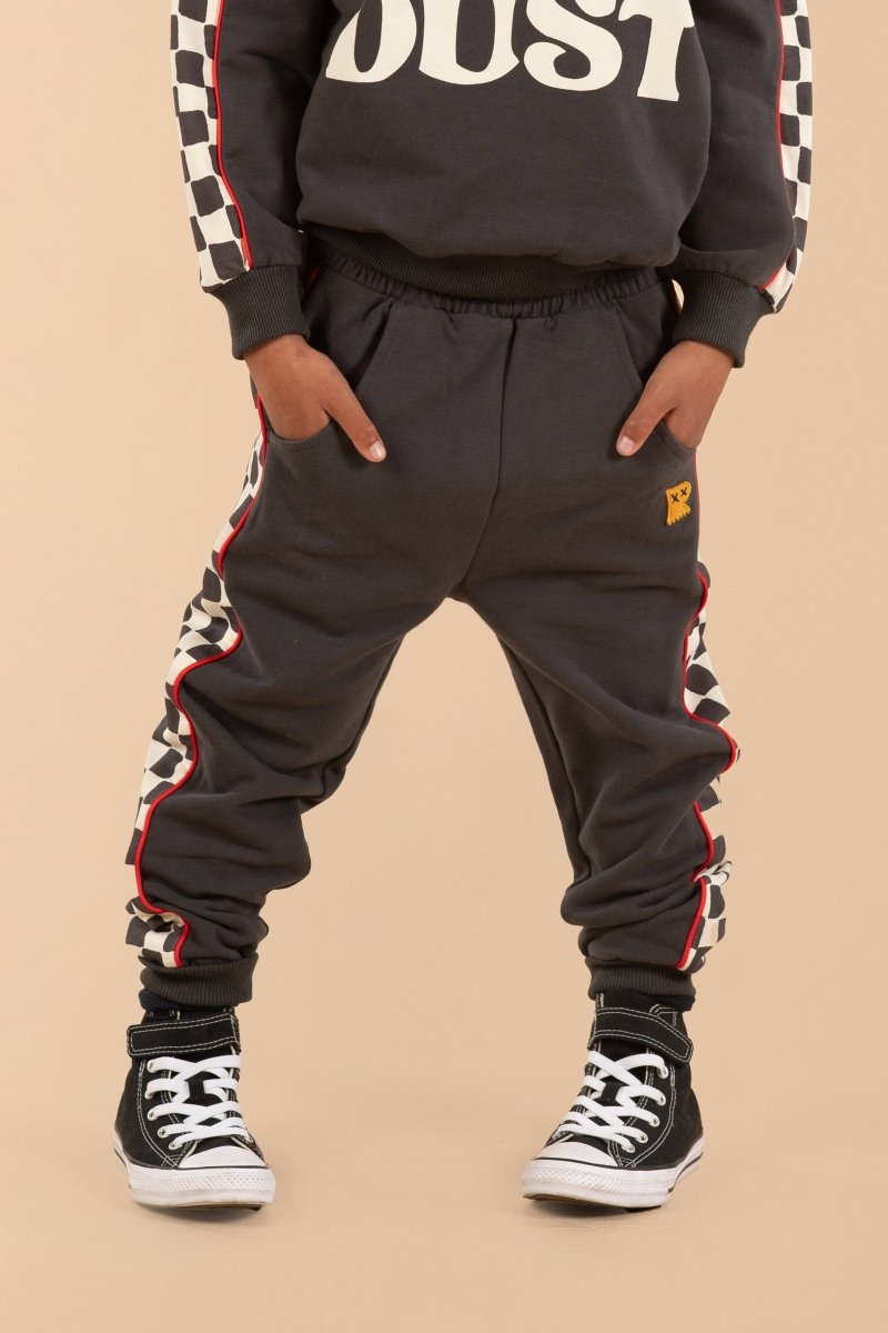 CHECKERED RACER SWEATPANTS (PREORDER) - ROCK YOUR BABY