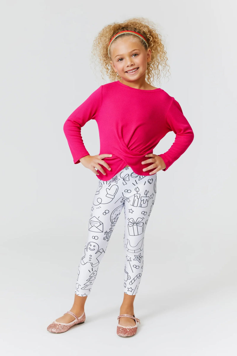 CHRISTMAS COLORING LEGGINGS - TEREZ