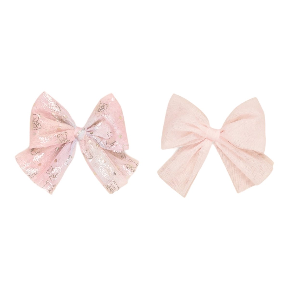 CLOUD BEAR 2 PACK HAIR BOW CLIPS (PREORDER) - HUXBABY