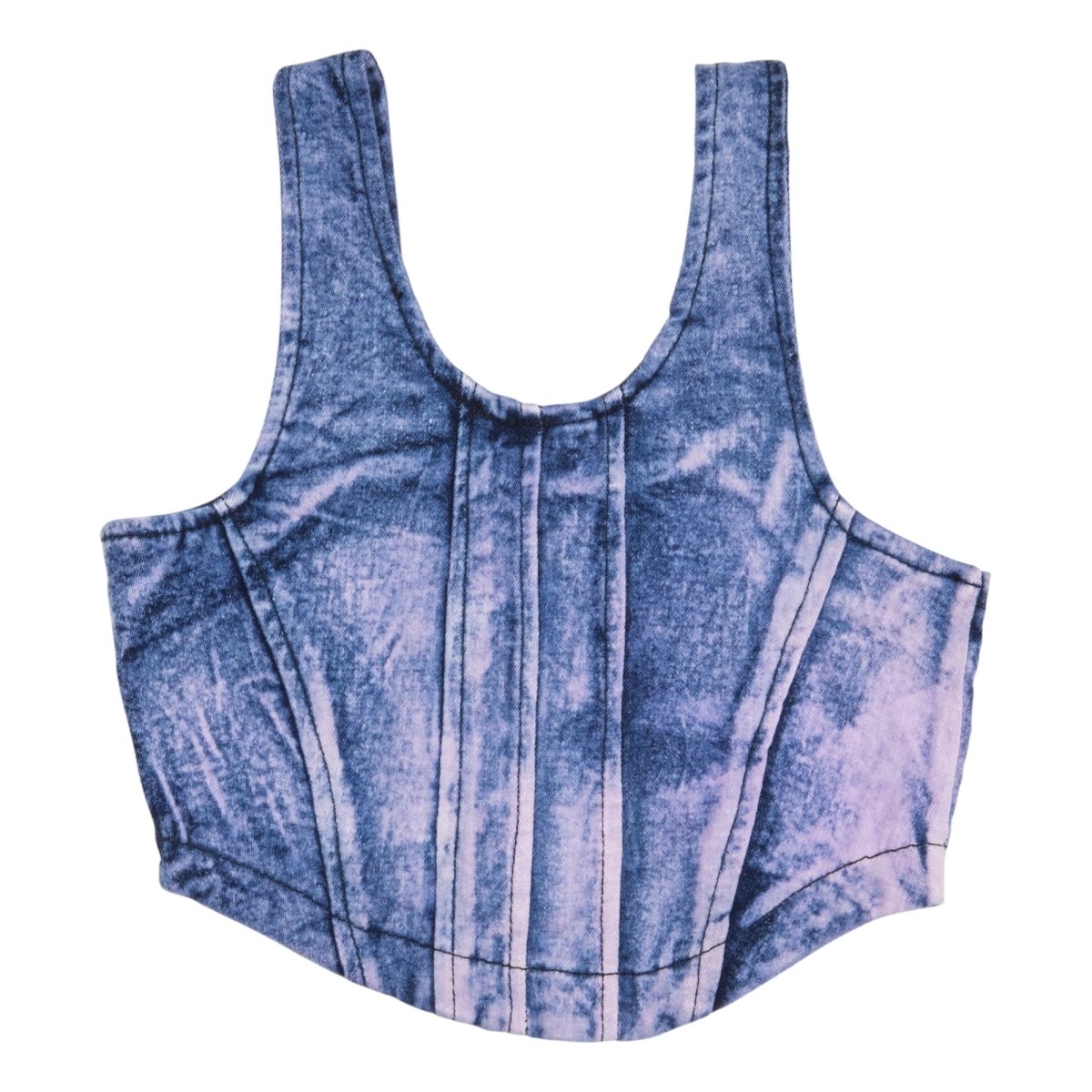 COLORED DENIM TANK TOP - TANK TOPS