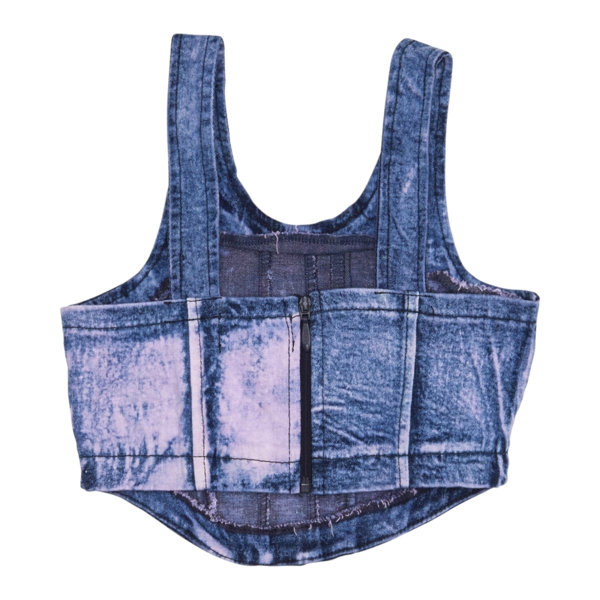 COLORED DENIM TANK TOP - TANK TOPS