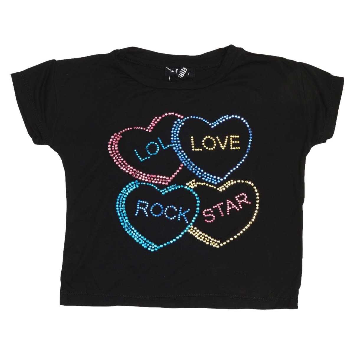 CRYSTAL HEARTS TSHIRT - FLOWERS BY ZOE