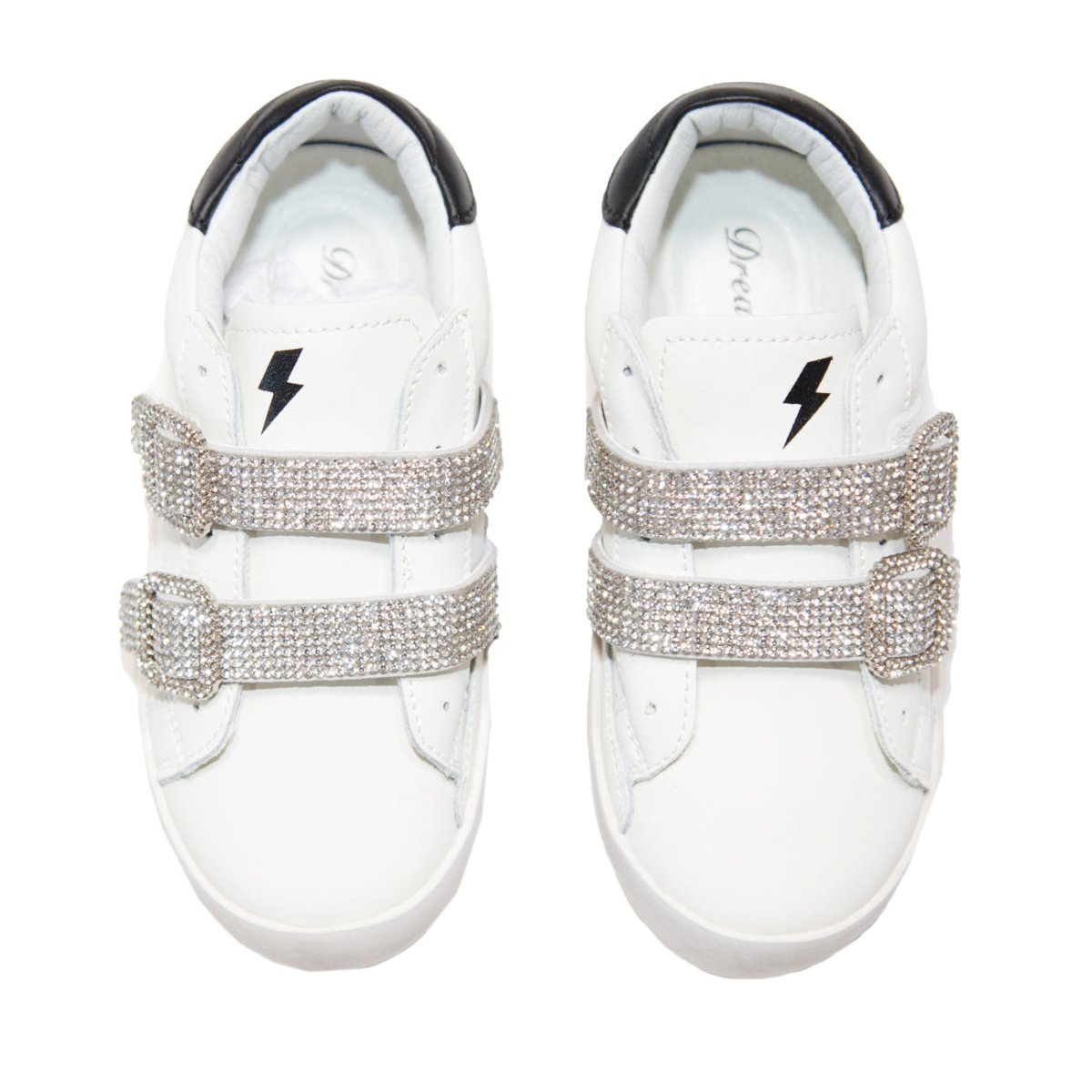 JACKIE CRYSTAL VELCRO BUCKLE SNEAKERS - SNEAKERS