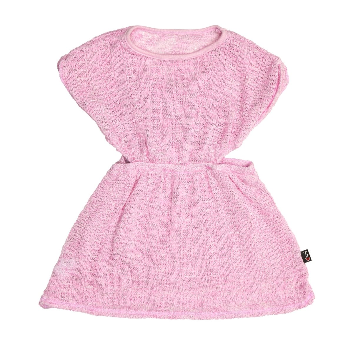 CUT OUT SHORT SLEEVE DRESS - DRESSES
