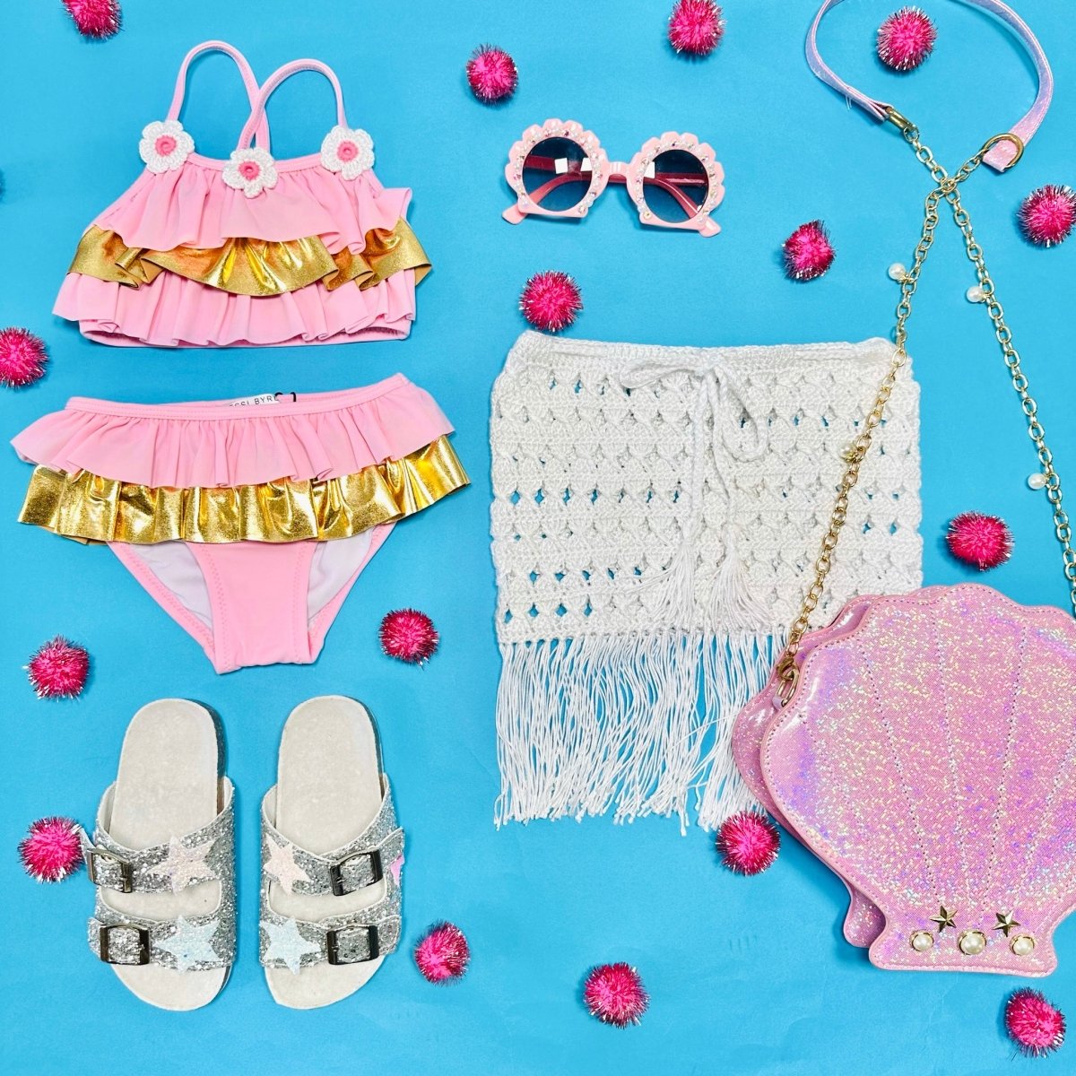 DAISY RIVER RUFFLE TWO PIECE BIKINI - NESSI BYRD