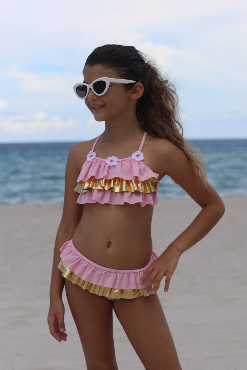 DAISY RIVER RUFFLE TWO PIECE BIKINI (PREORDER) - NESSI BYRD