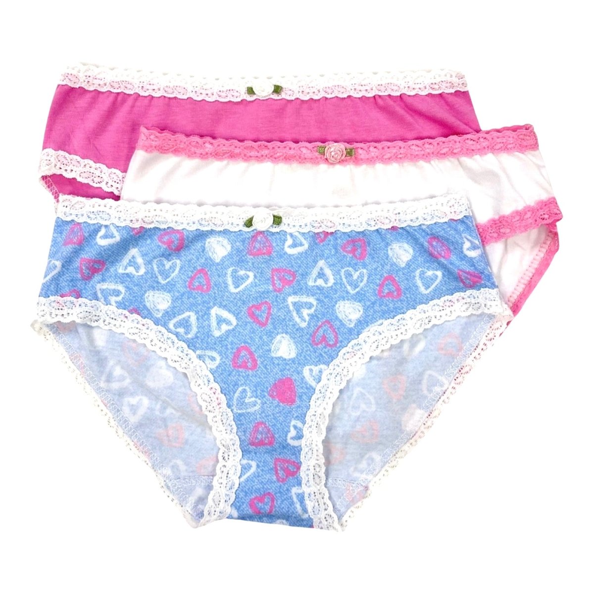 DENIM HEARTS PANTIES - ESME