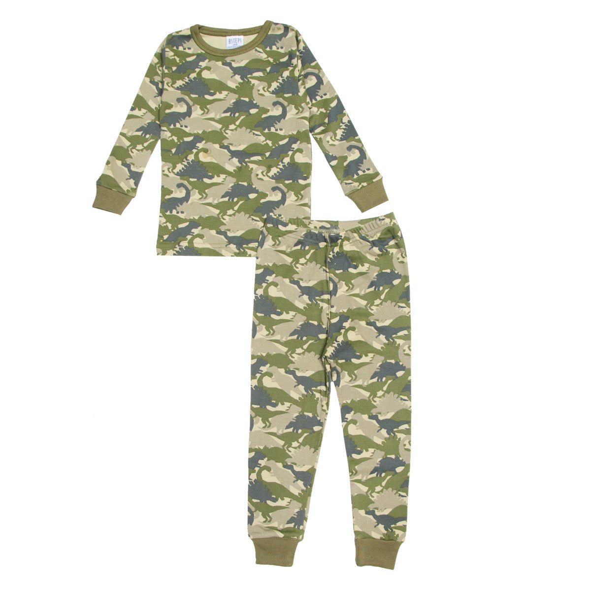 DINO CAMO TWO PIECE PJS - PAJAMAS