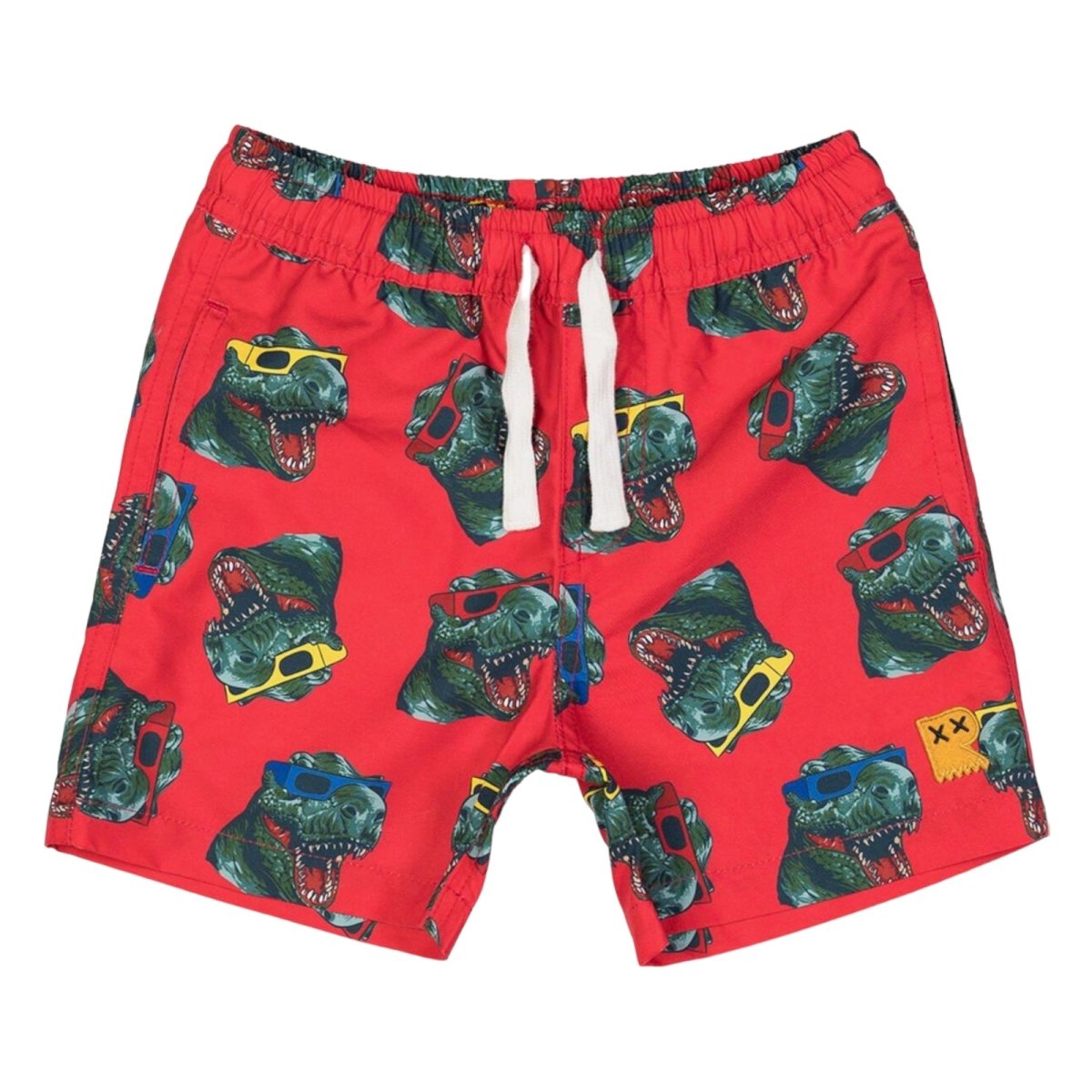 Babyhug Swimming Trunks Dino Print - Royal Blue