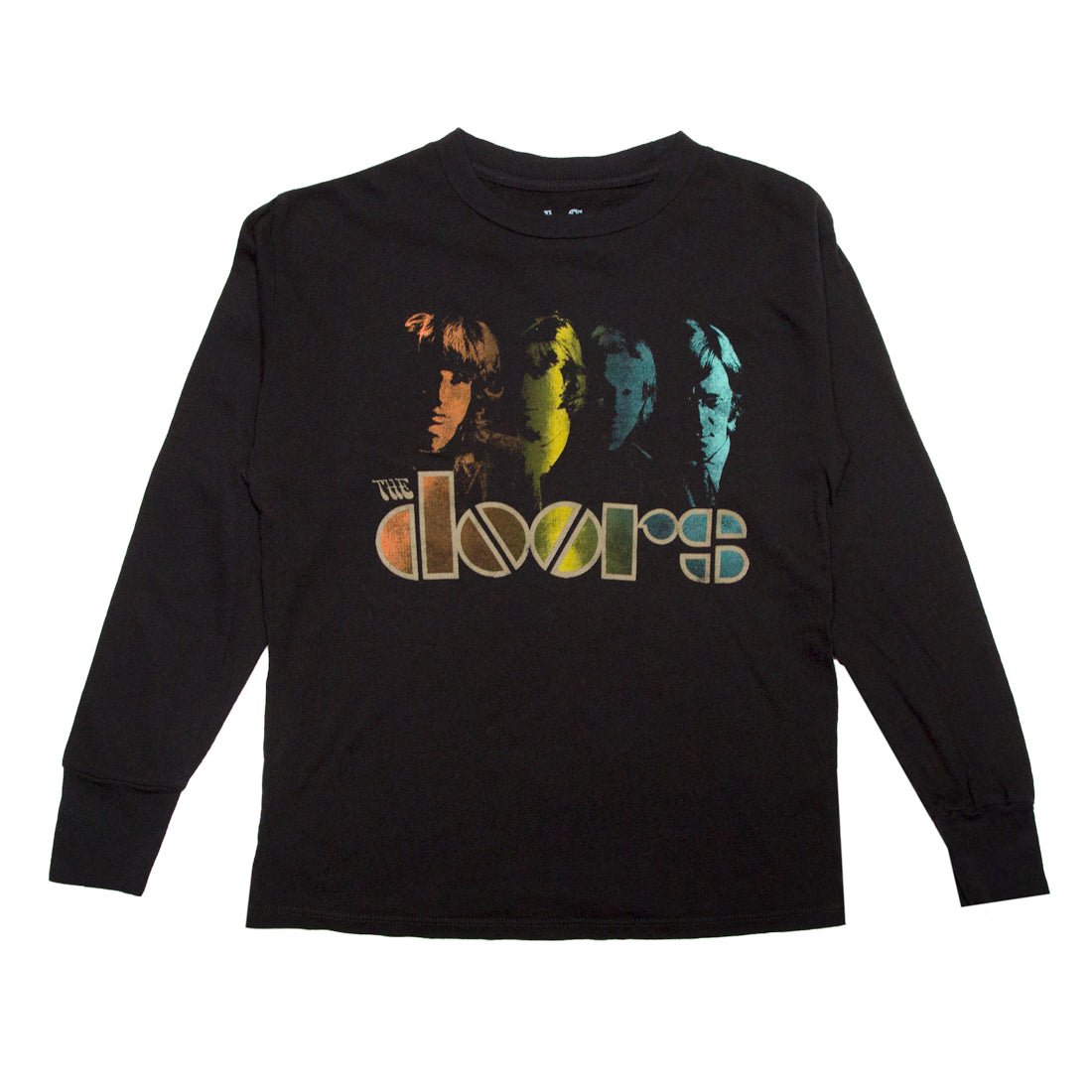 Doors Long Sleeve T-Shirt by Rowdy Sprout | Mini Dreamers 3/6M / Black, image size:1100x1100