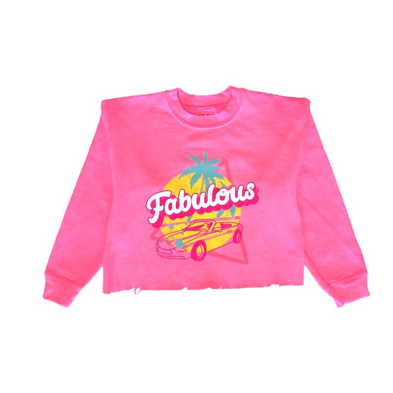 'Flawed & Fabulous' Oversized Cotton Sweatshirt - White main image 1