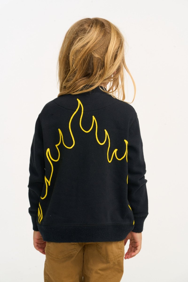 FLAMES ZIP UP HOODIE - HOODIES