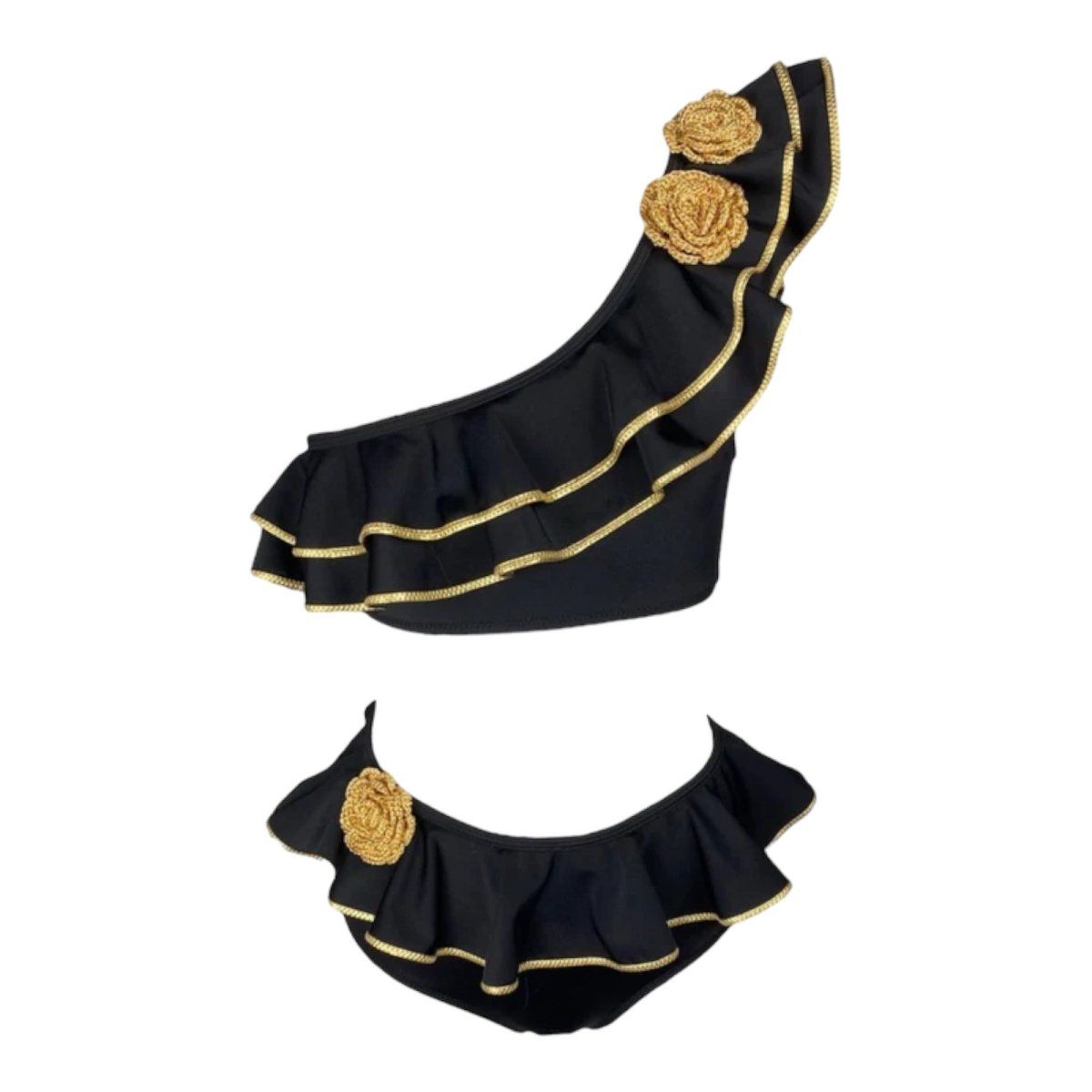 FLEUR RUFFLE TWO PIECE BIKINI - TWO PIECE BIKINI