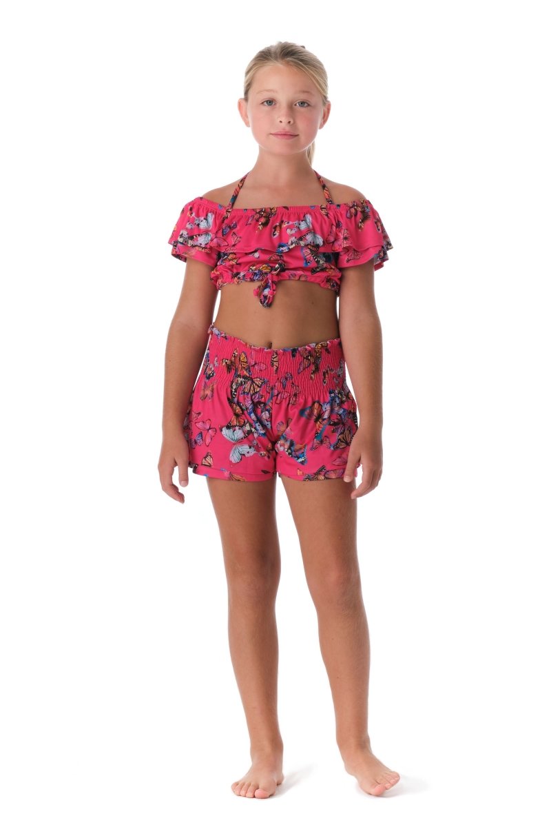 FLY AWAY BUTTERFLY SHORTS - SHORTS