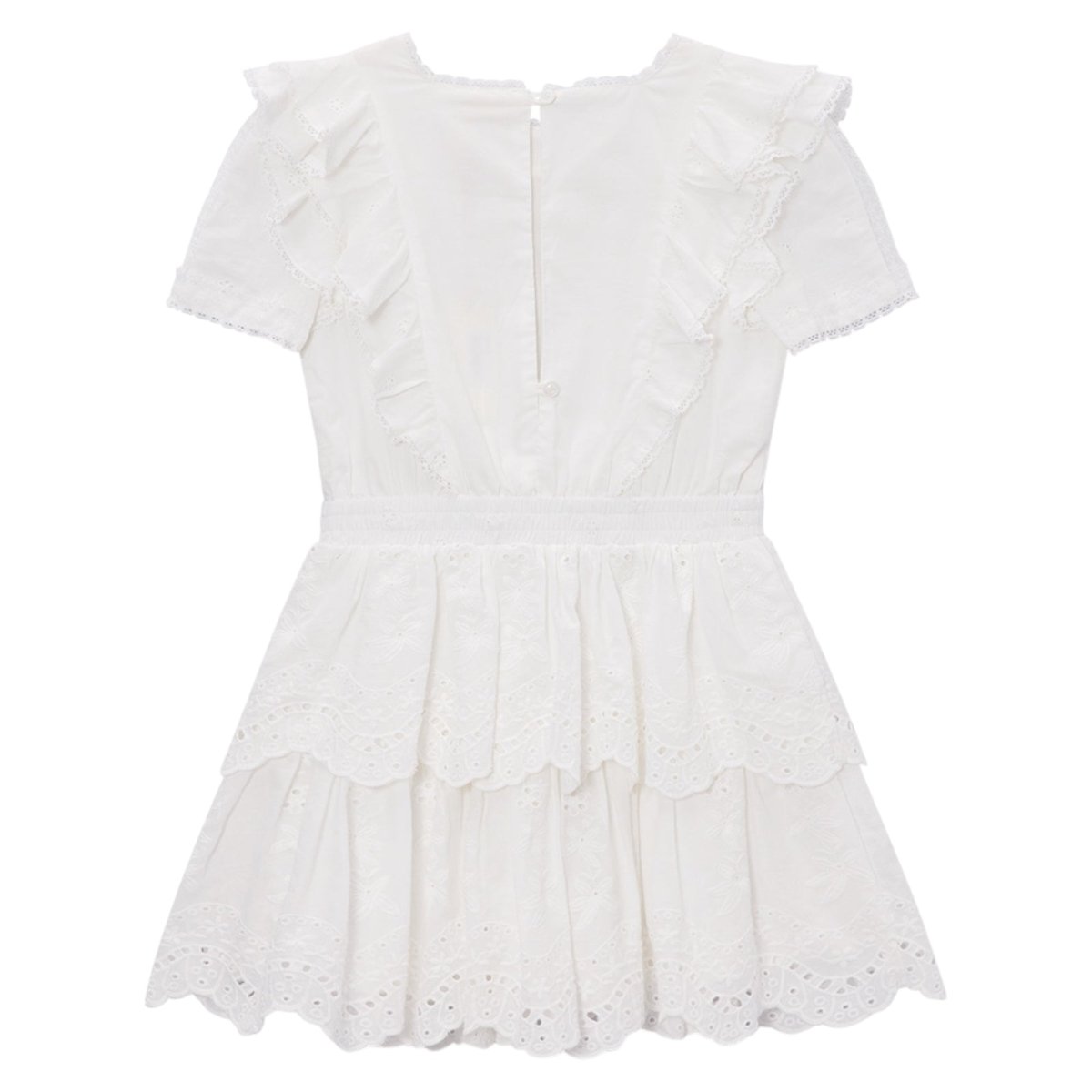 FREYA LACE RUFFLE DRESS - DRESSES