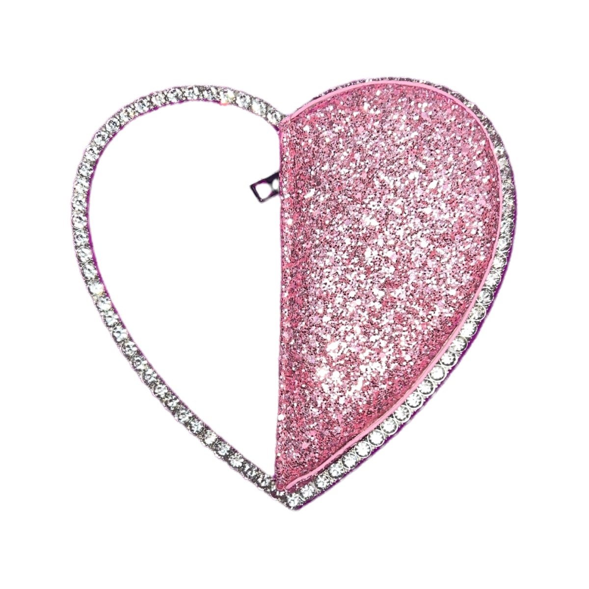 GLITTER HEART CLUTCH - PURSES