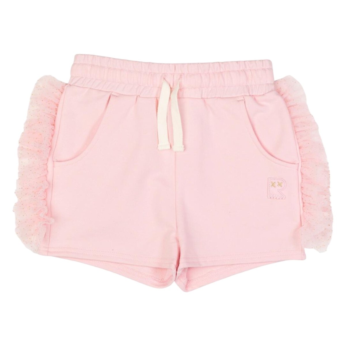 GLITTER RUFFLE SHORTS - SHORTS