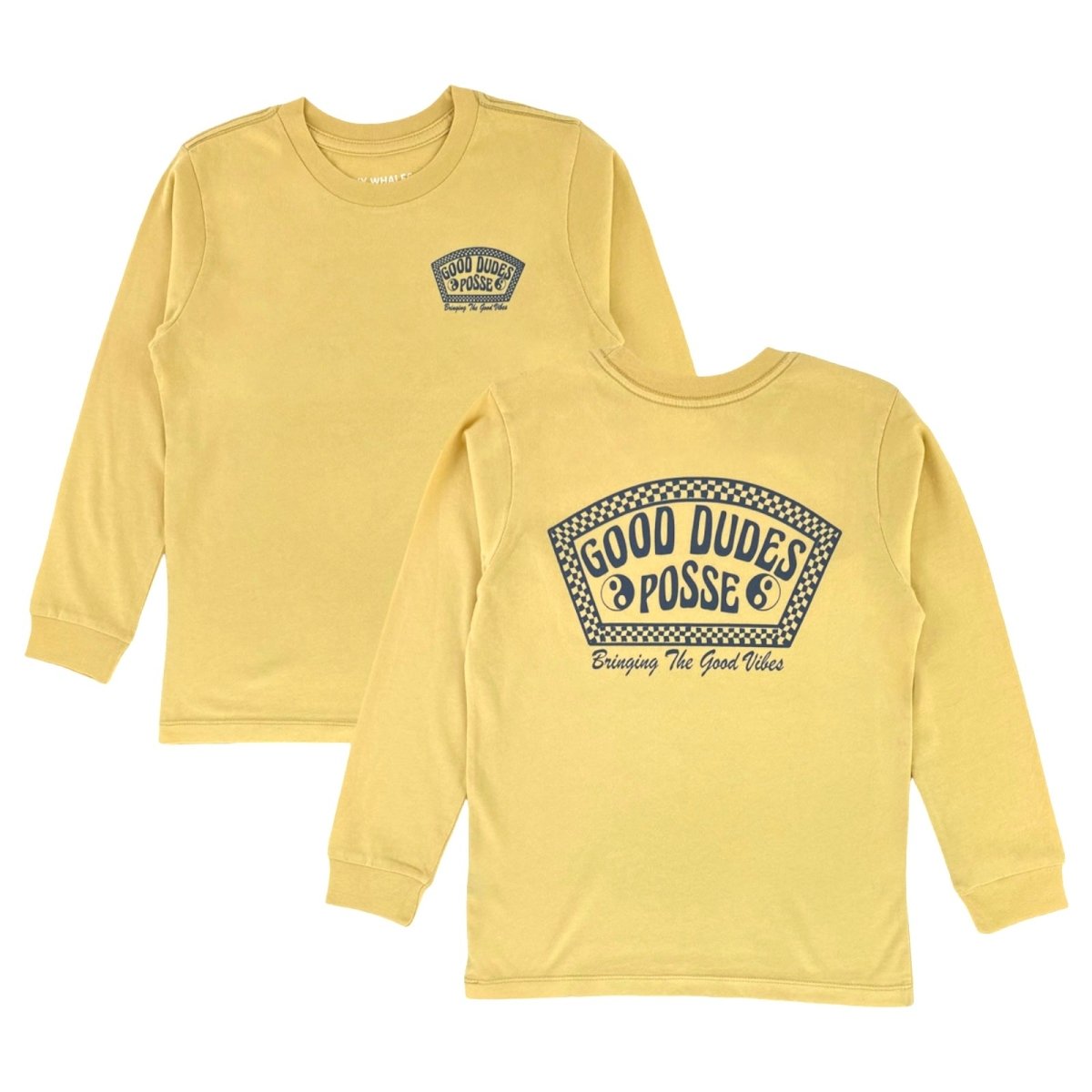 GOOD DUDES POSSE LONG SLEEVE TSHIRT - TINY WHALES