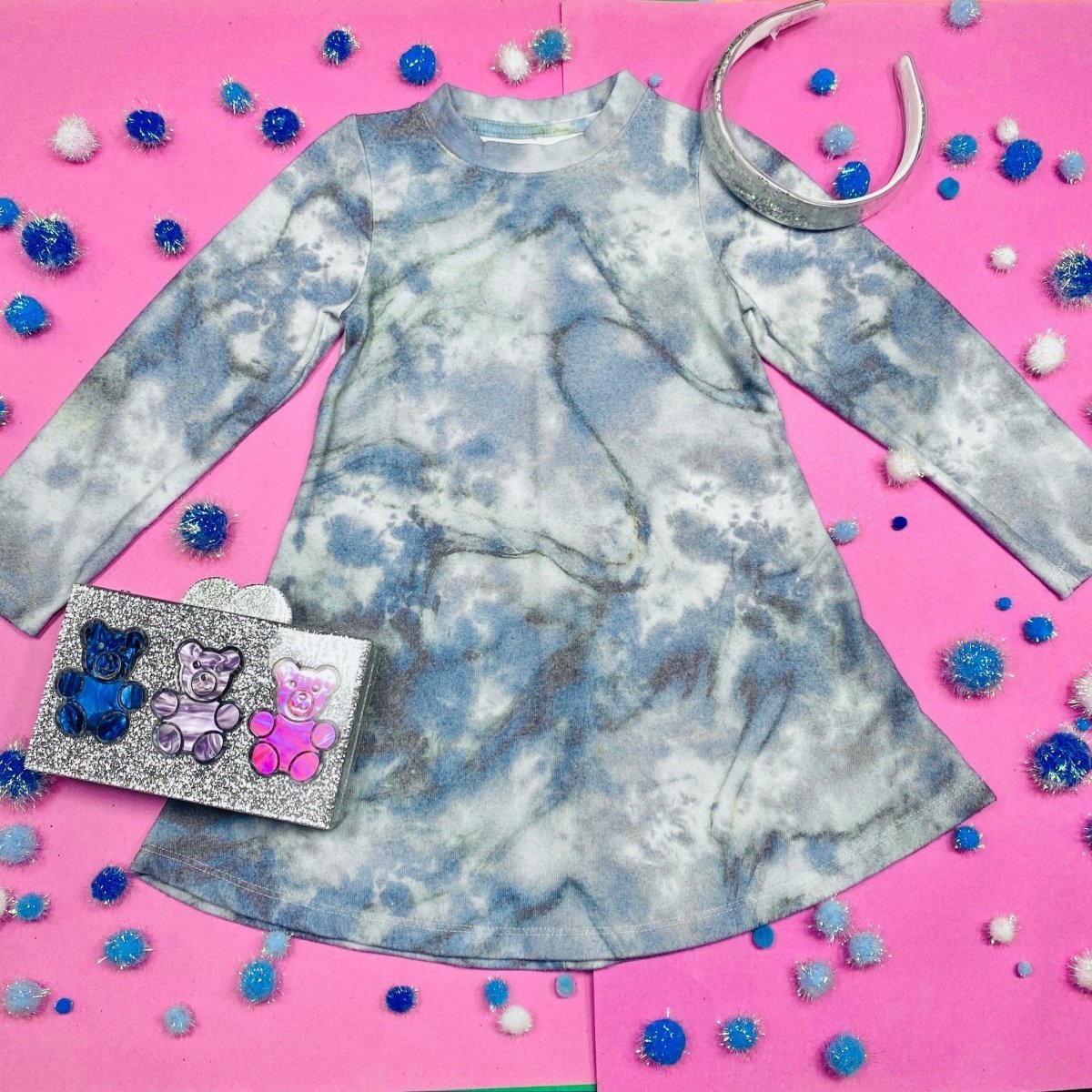 GRANITE MARBLE DRESS - DRESSES