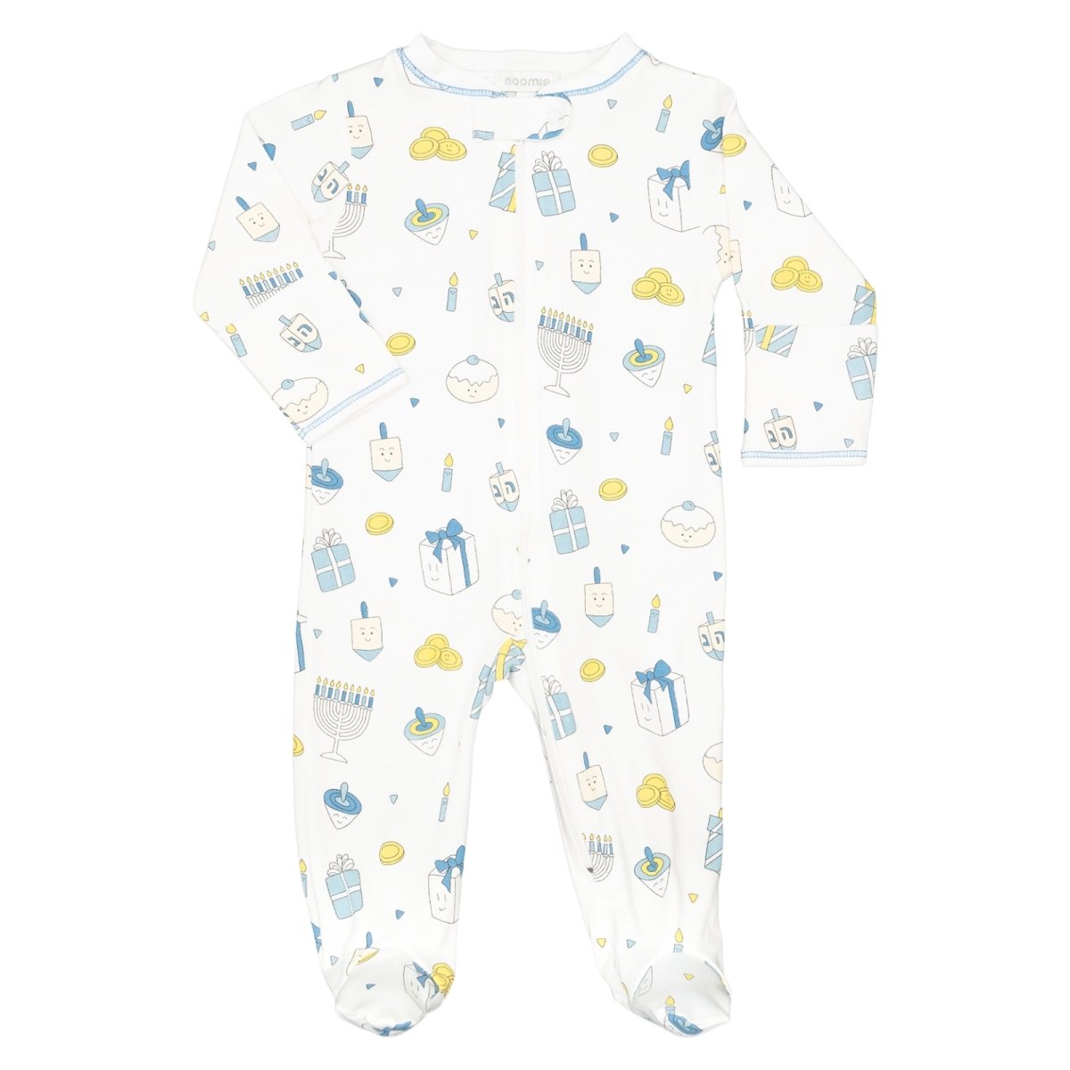 HANUKKAH ZIP FOOTIE (UNISEX) - FOOTIES