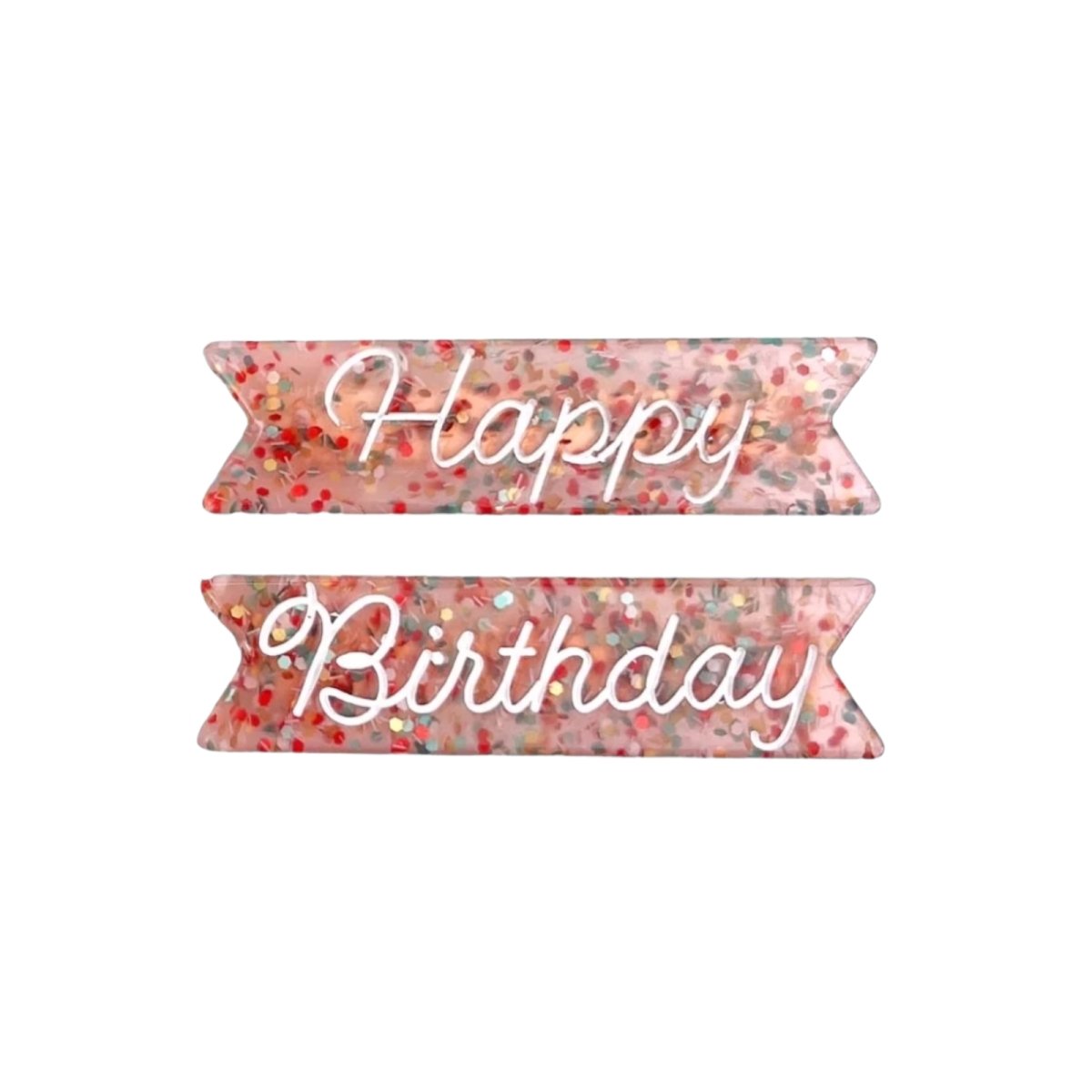 HAPPY BIRTHDAY HAIR CLIP SET OF 2 - EUGENIA KIDS